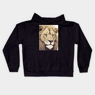 Alpha Animal Majestic Lion - Anime Wallpaper Kids Hoodie